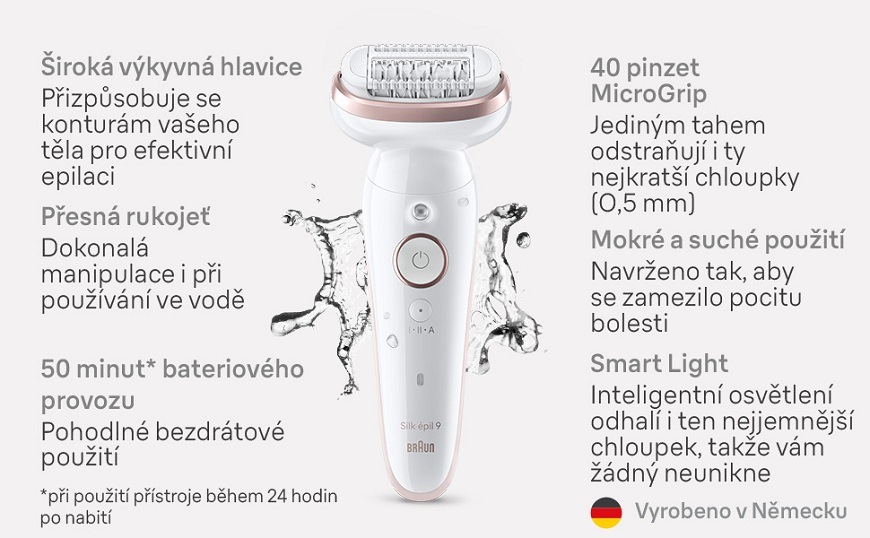 Dámsky epilátor Braun Silk-épil 9 Flex Wet & Dry 9030 2